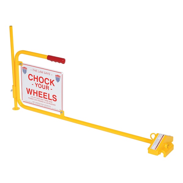 Flag Rail Chock w/Adjustable Height Leg
